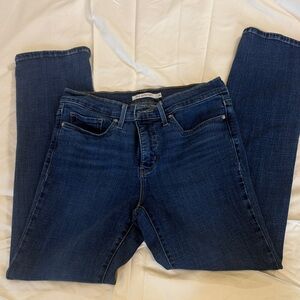 Levi's Women's Straight Leg Jeans in Deep Blue